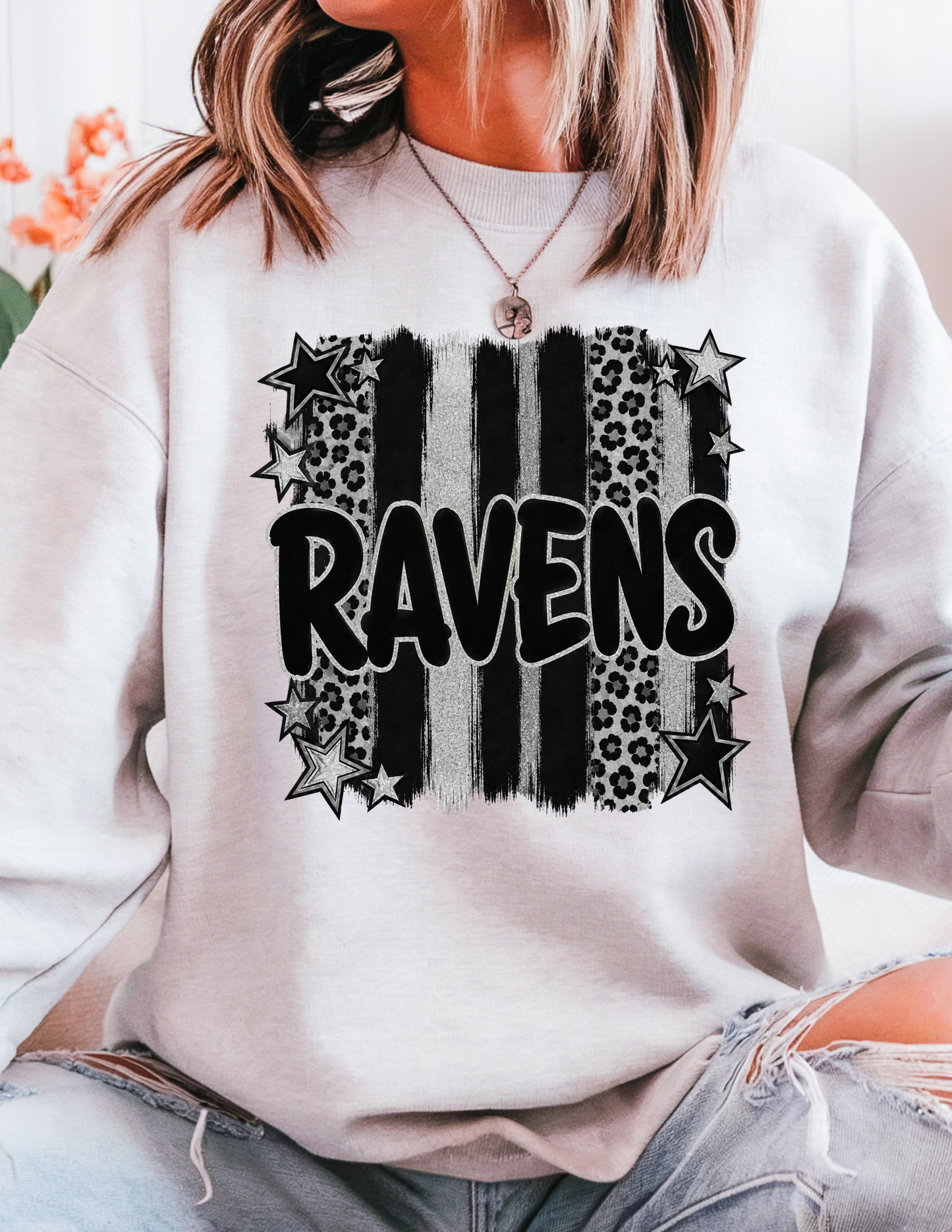 Ravens Leopard Print and Stars