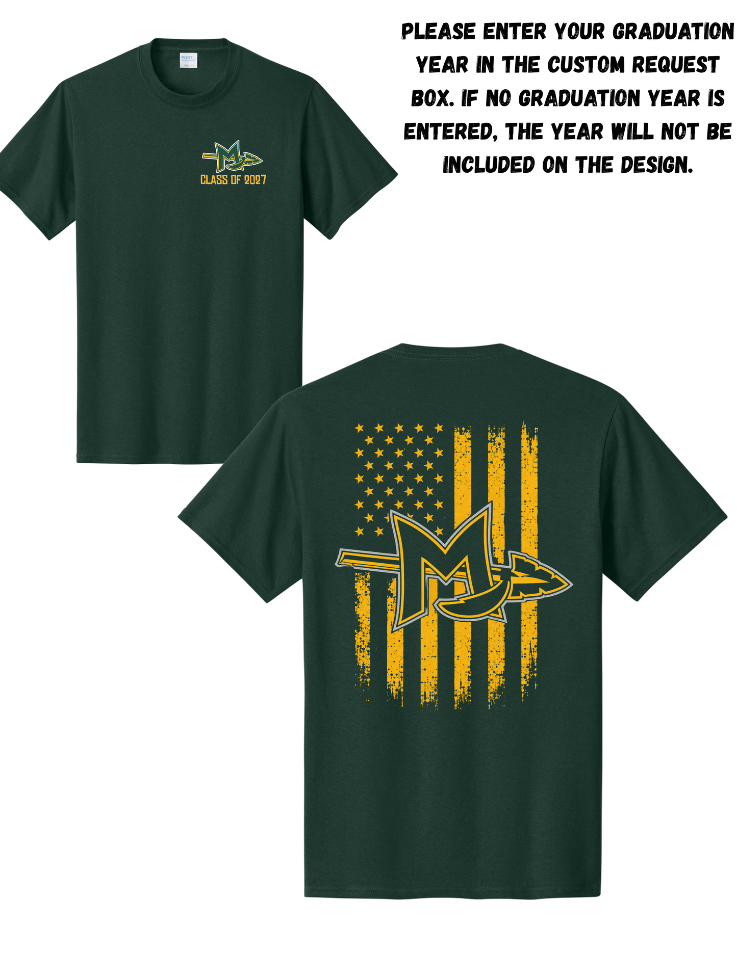 MAB-Mardela Warriors Distressed Flag-Class Year can be Added