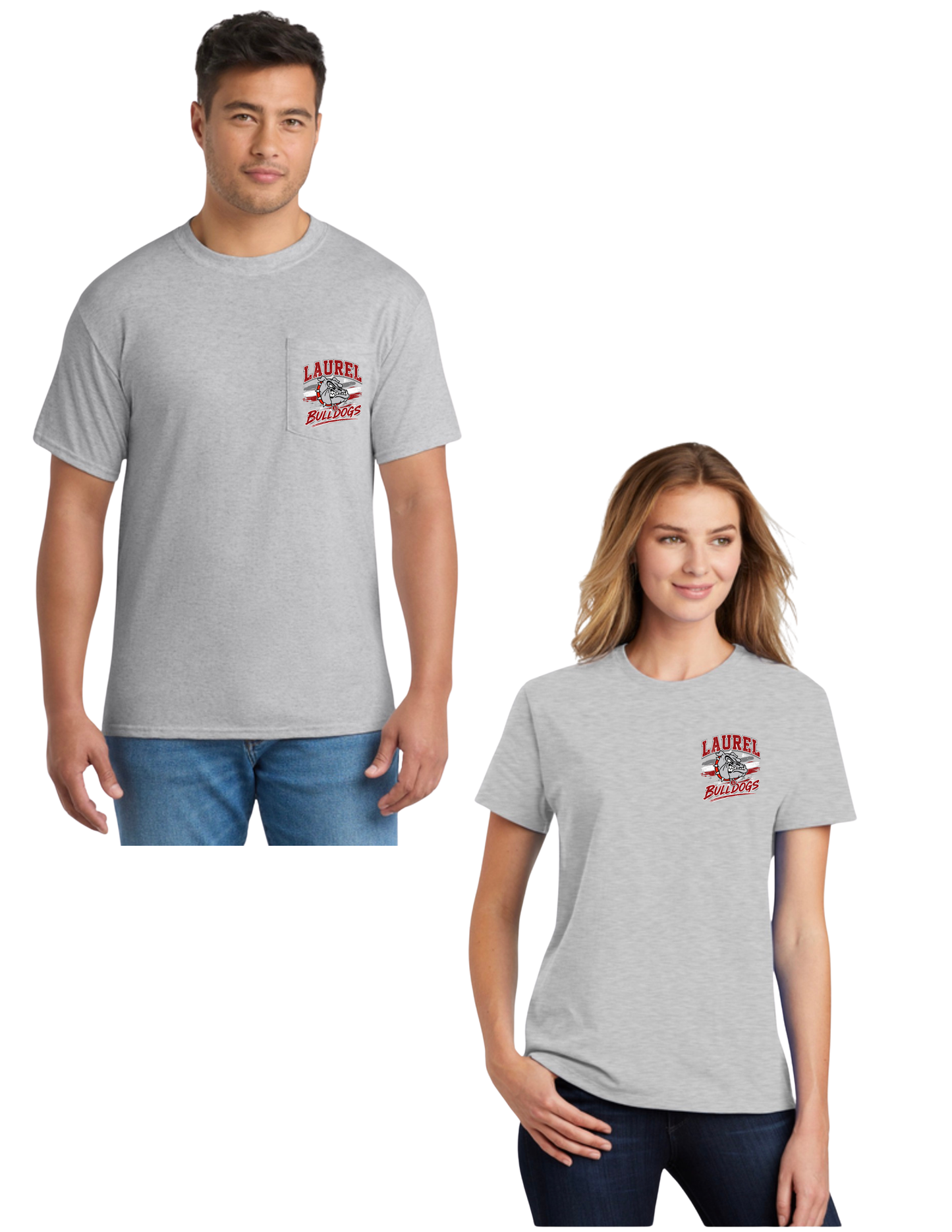 LMS Bulldogs and Stripes - Pocket Logo