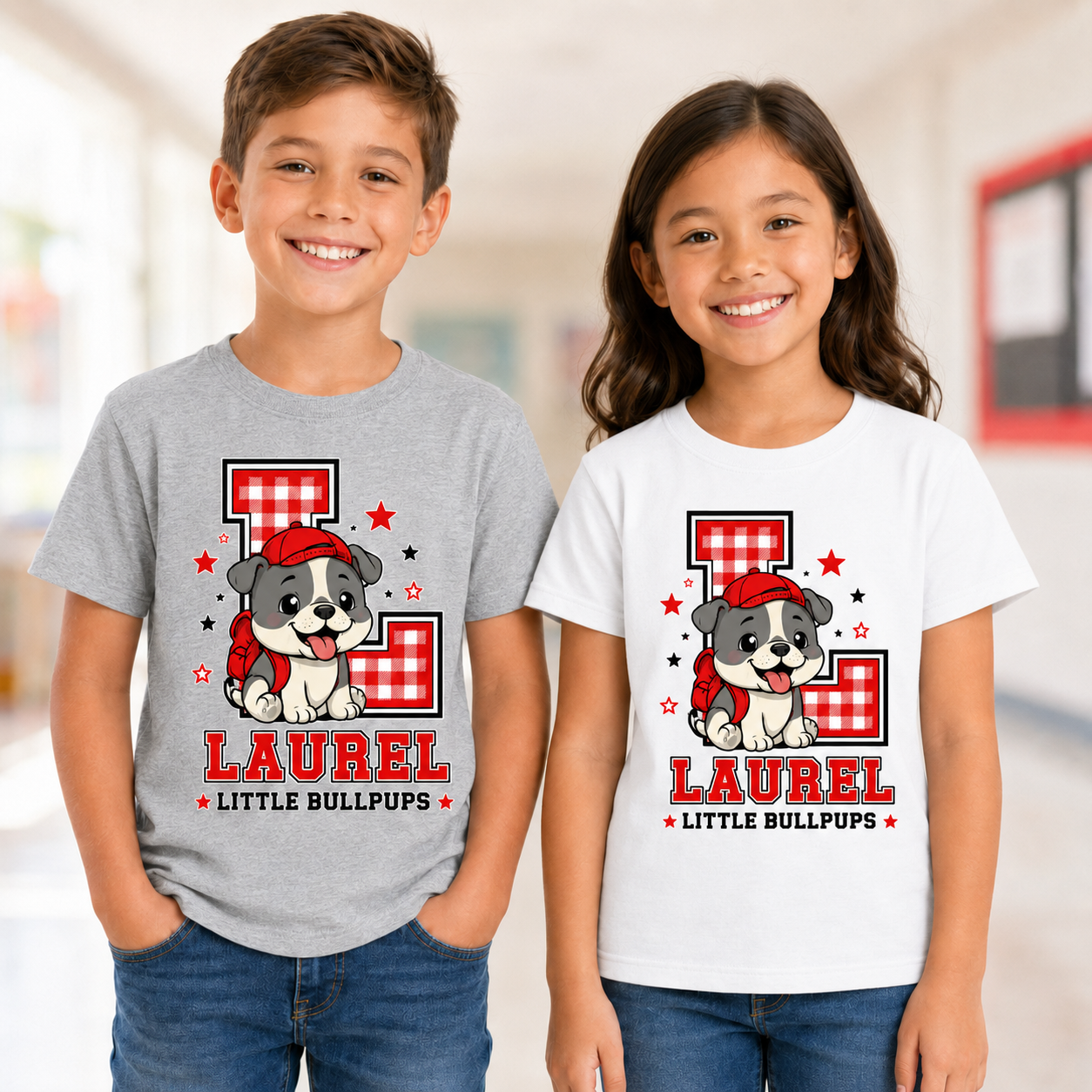 Laurel Little Bullpups Gingham