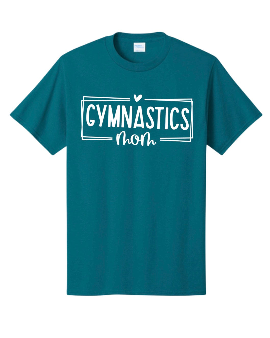 Bayside Gymnastics - Gymnastics Mom Heart & Frame Tee