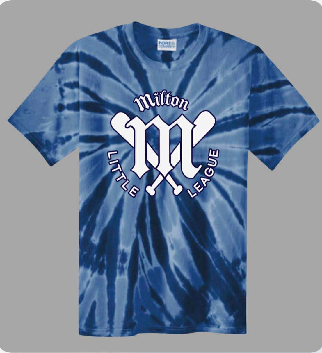 Milton Little League Navy Tie-Dye Tee