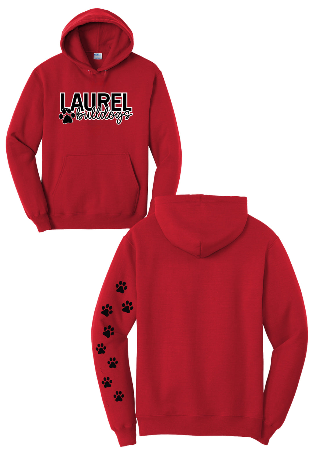 Bulldogs with Paw Prints