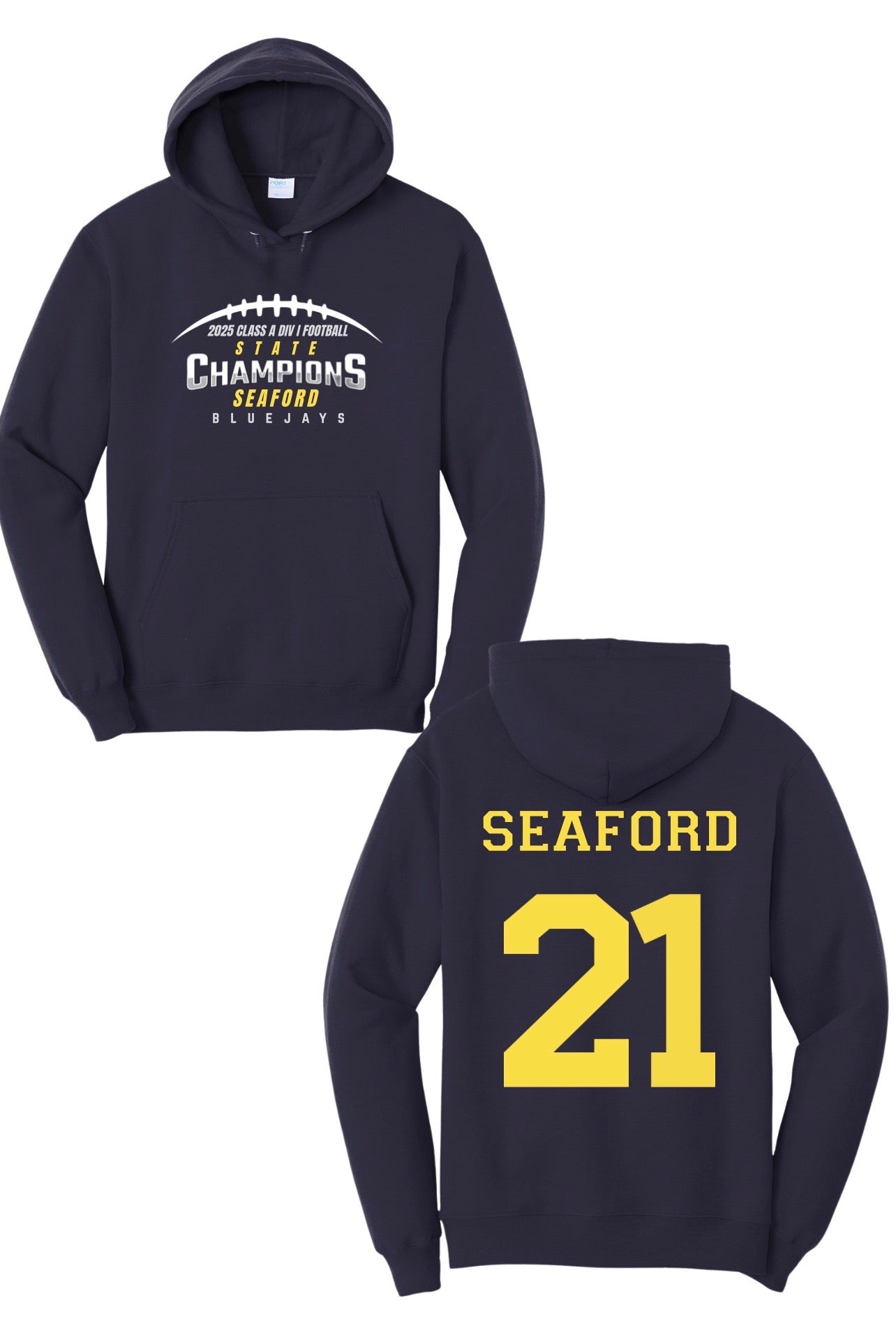 Seaford BlueJays 2025 State Champions Shirts