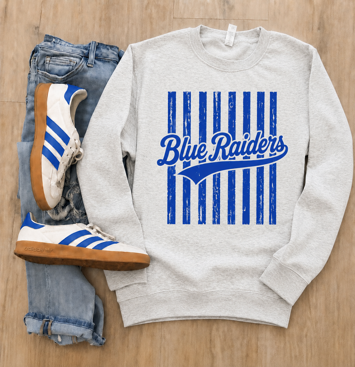 Blue Raiders Vintage Stripes