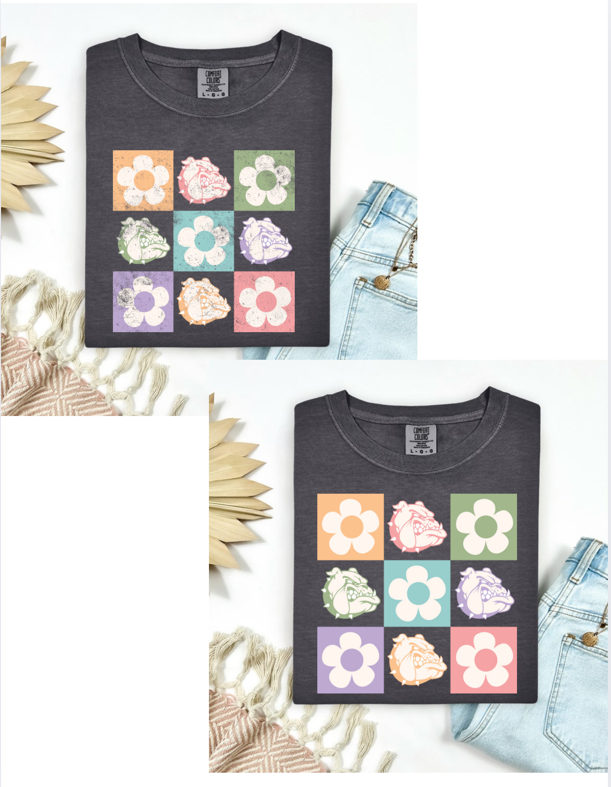 Bulldogs and Flowers