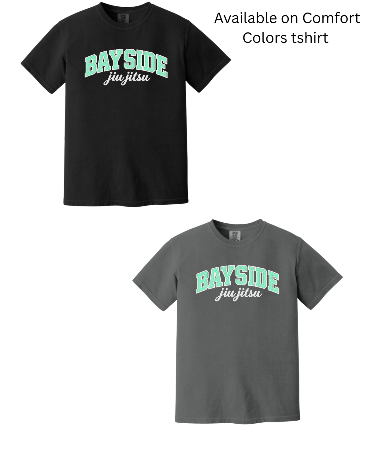 Bayside Jiu-Jitsu Faux Patchwork on Comfort Colors