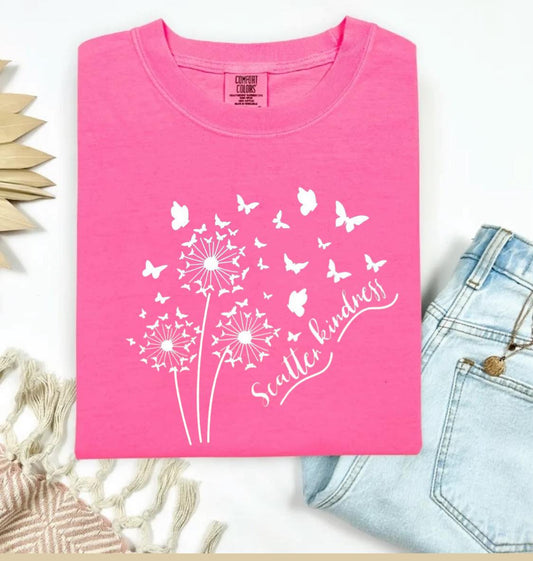 Scatter Kindness in Comfort Colors Tee