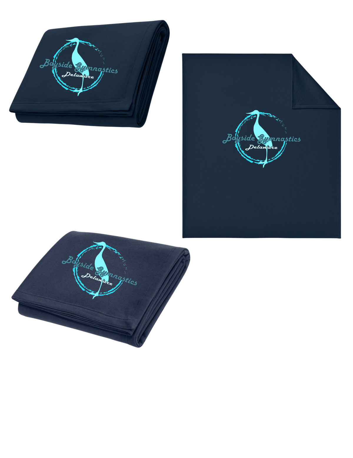 Bayside Gymnastics - Logo Fleece Sweatshirt Blanket