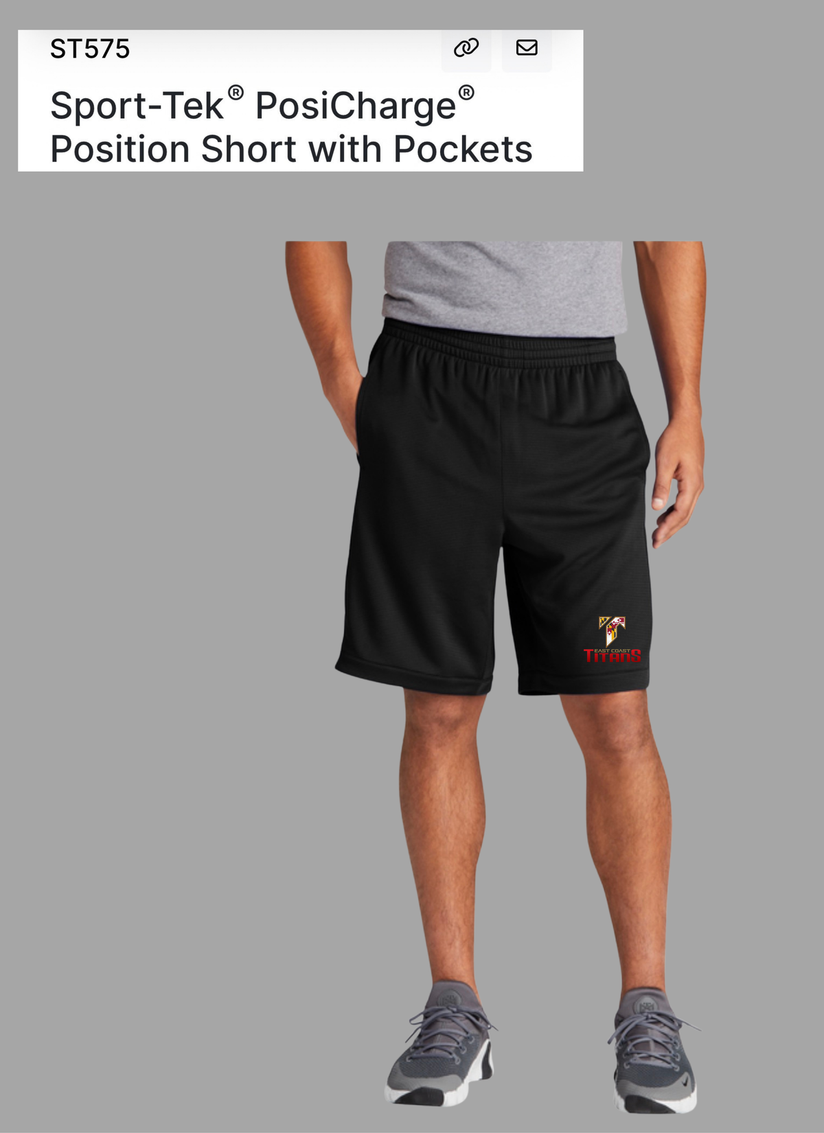 East Coast Titans - Sport-Tek PosiCharge Position Short with Pockets