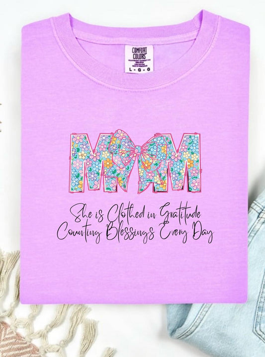 MAMA Blessings in Comfort Colors Tee