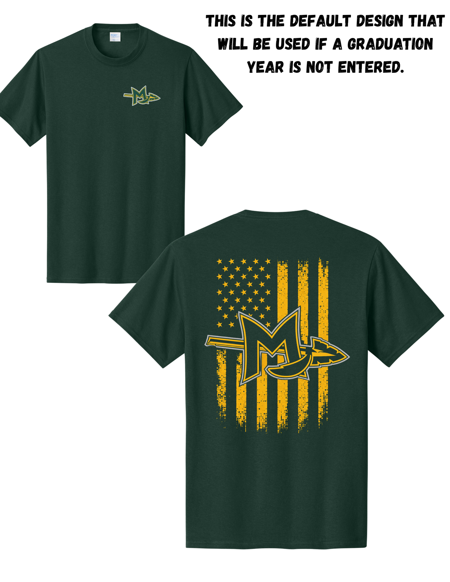 MAB-Mardela Warriors Distressed Flag-Class Year can be Added