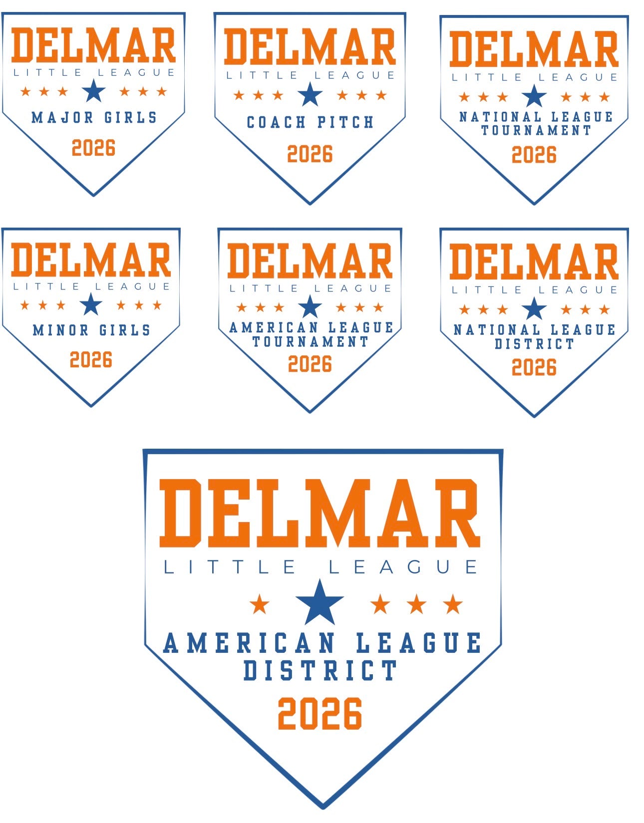 Delmar Little League - 2026 Allstar Fan Shirts