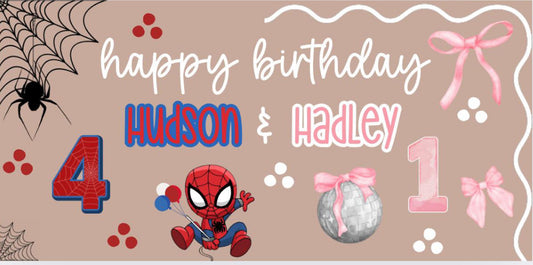 Spiderboy and Bows Banner
