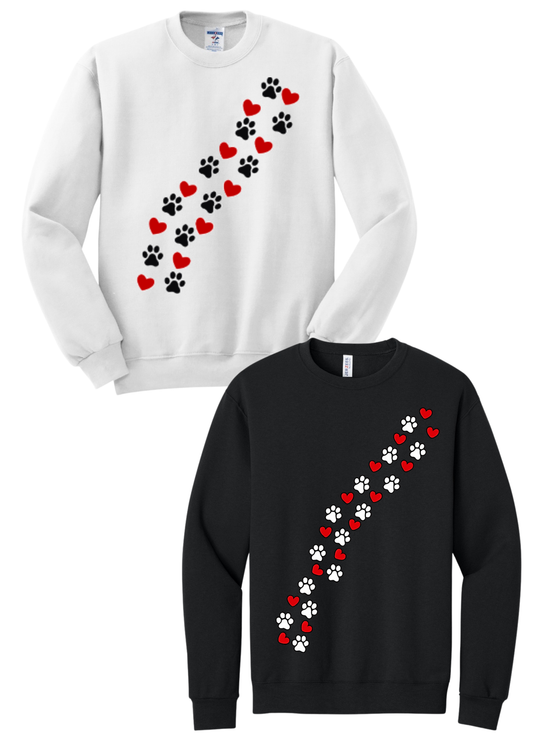 Bulldog Paws and Hearts