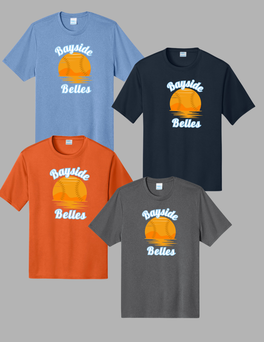 BB-Bayside Belles Softball Sunset Performance Tee