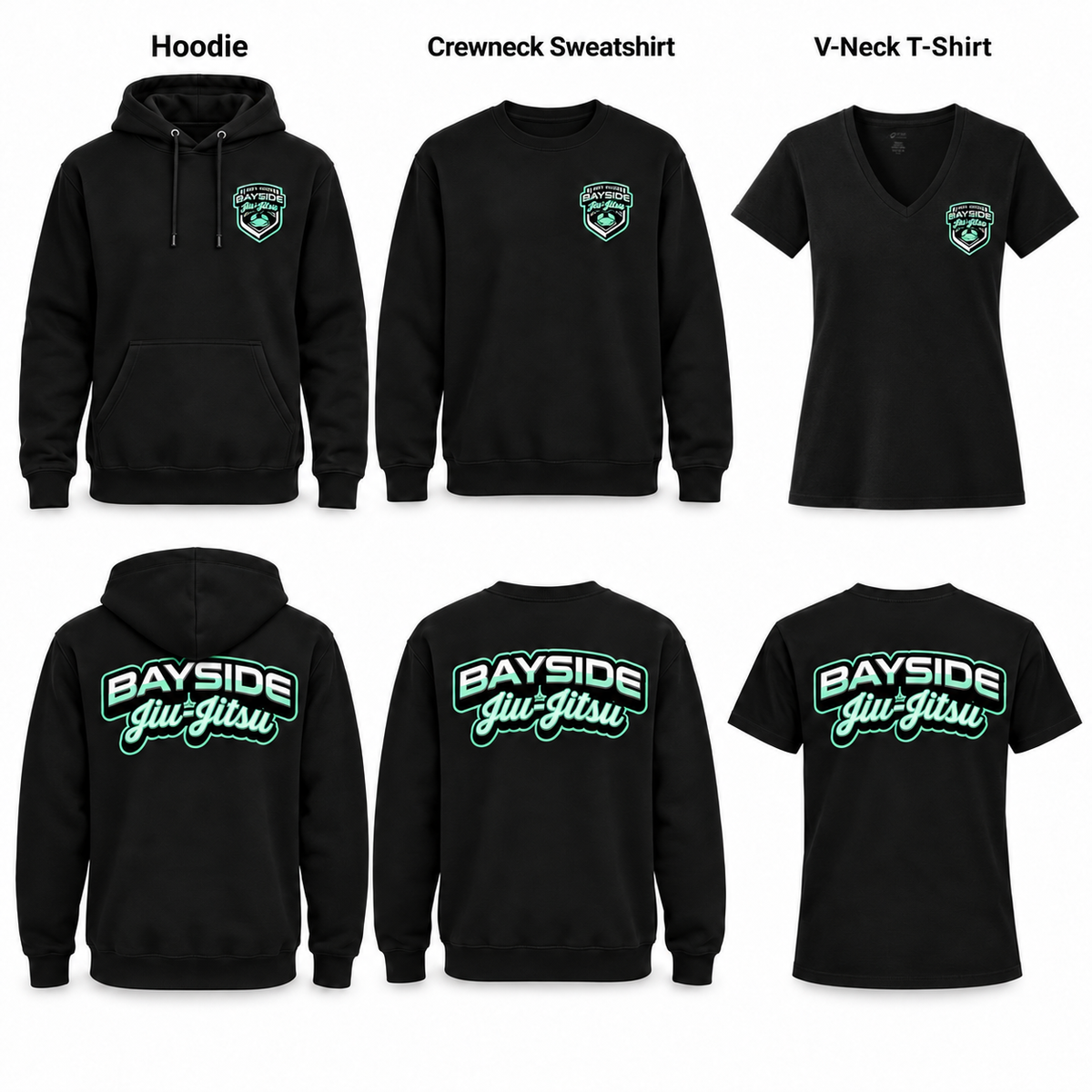 Bayside Jiu-Jitsu Pocket Logo & Back Image