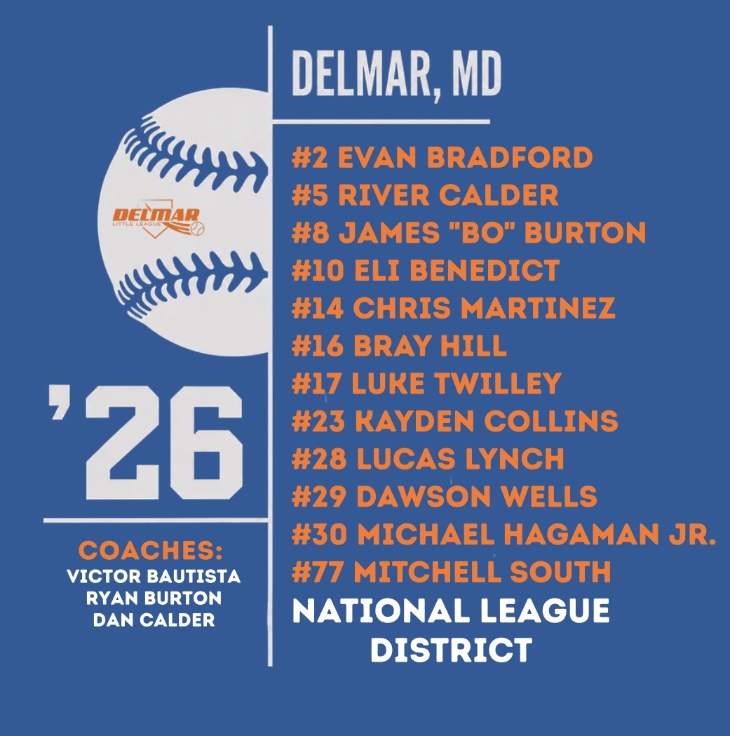 Delmar Little League - 2026 Allstar Fan Shirts