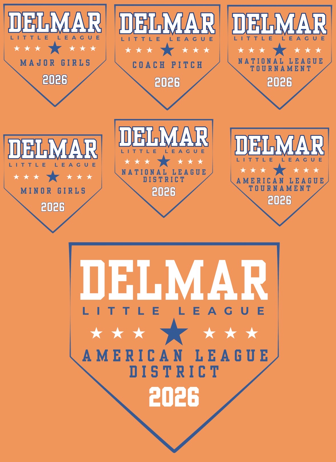 Delmar Little League - 2026 Allstar Fan Shirts