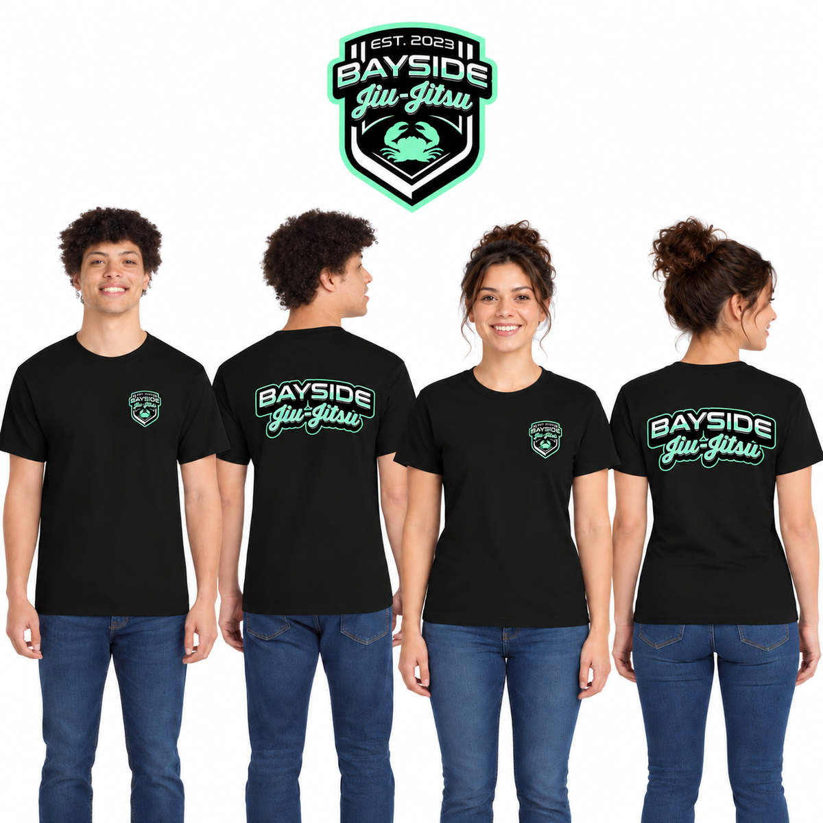 Bayside Jiu-Jitsu Pocket Logo & Back Image