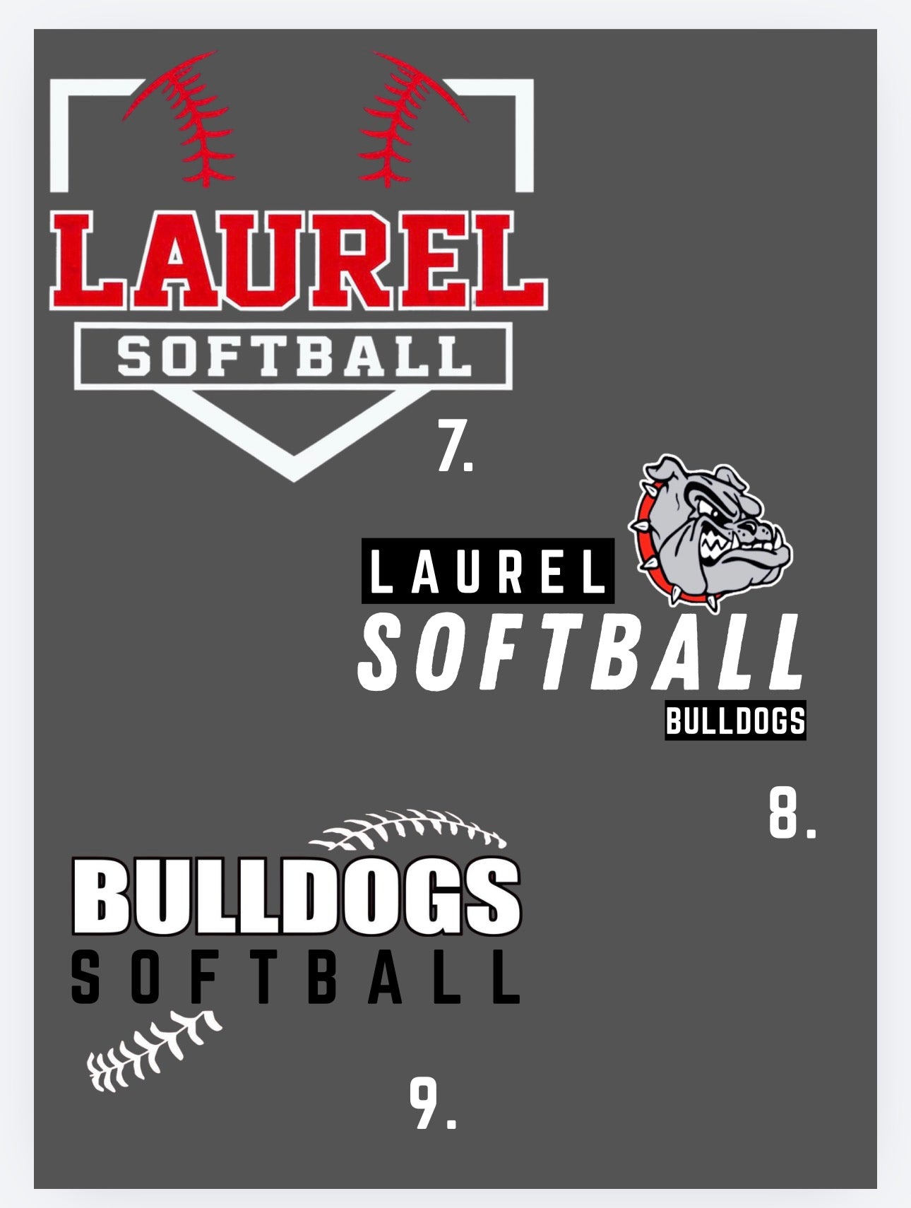 Laurel Softball Tees to Hoodies