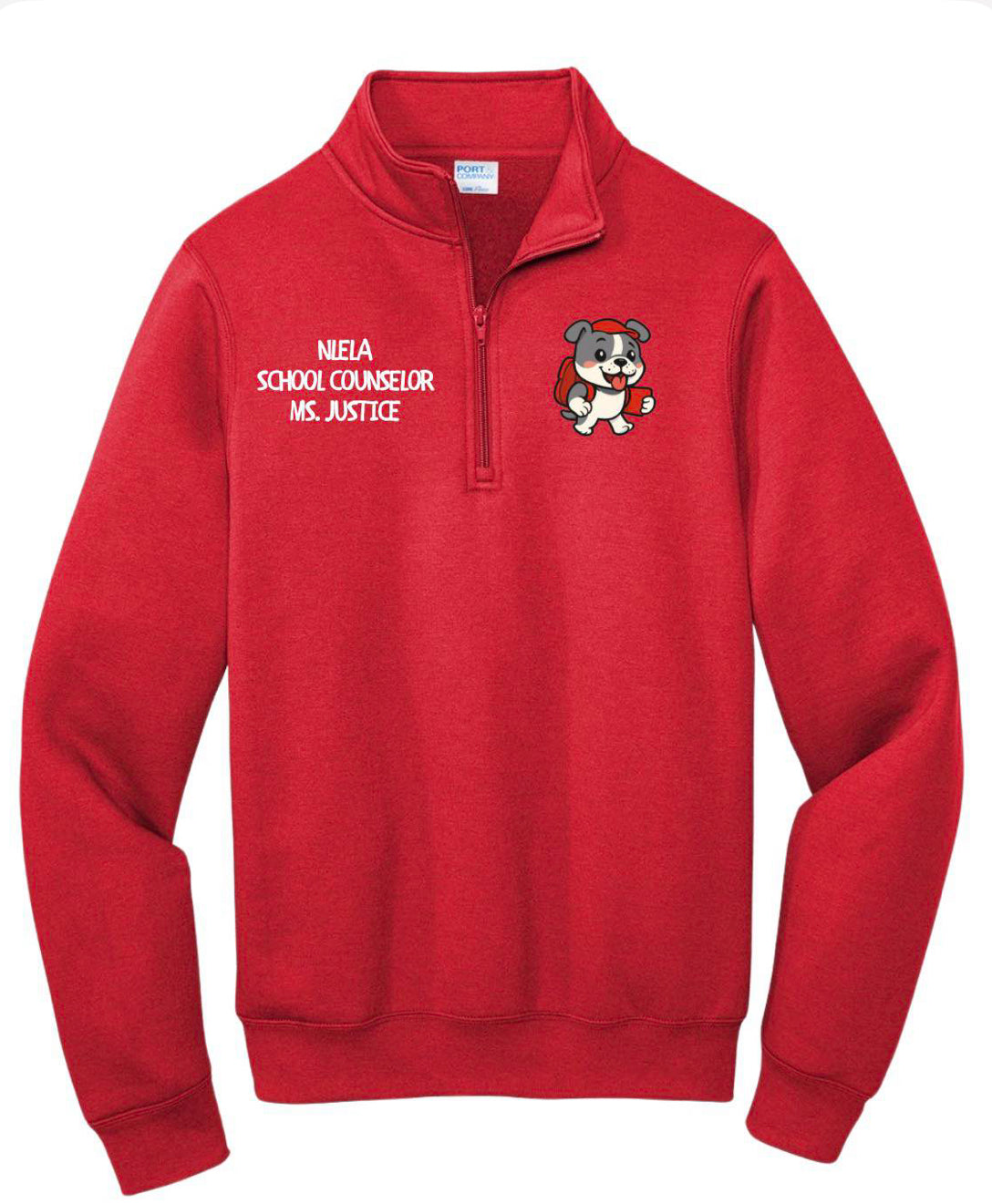 Customized 1/4 Zip Pullover Sweatshirt