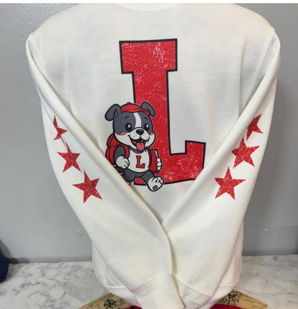 Varsity L Bullpup with Stars