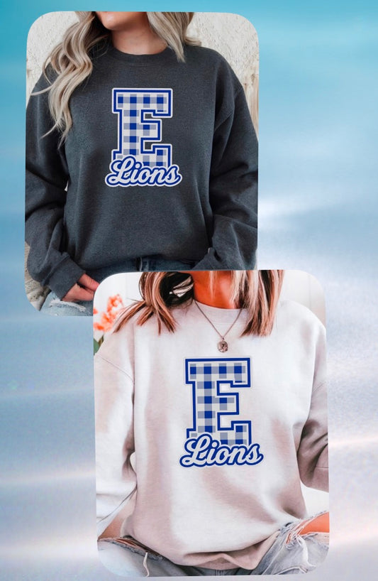 Checkered E Lions