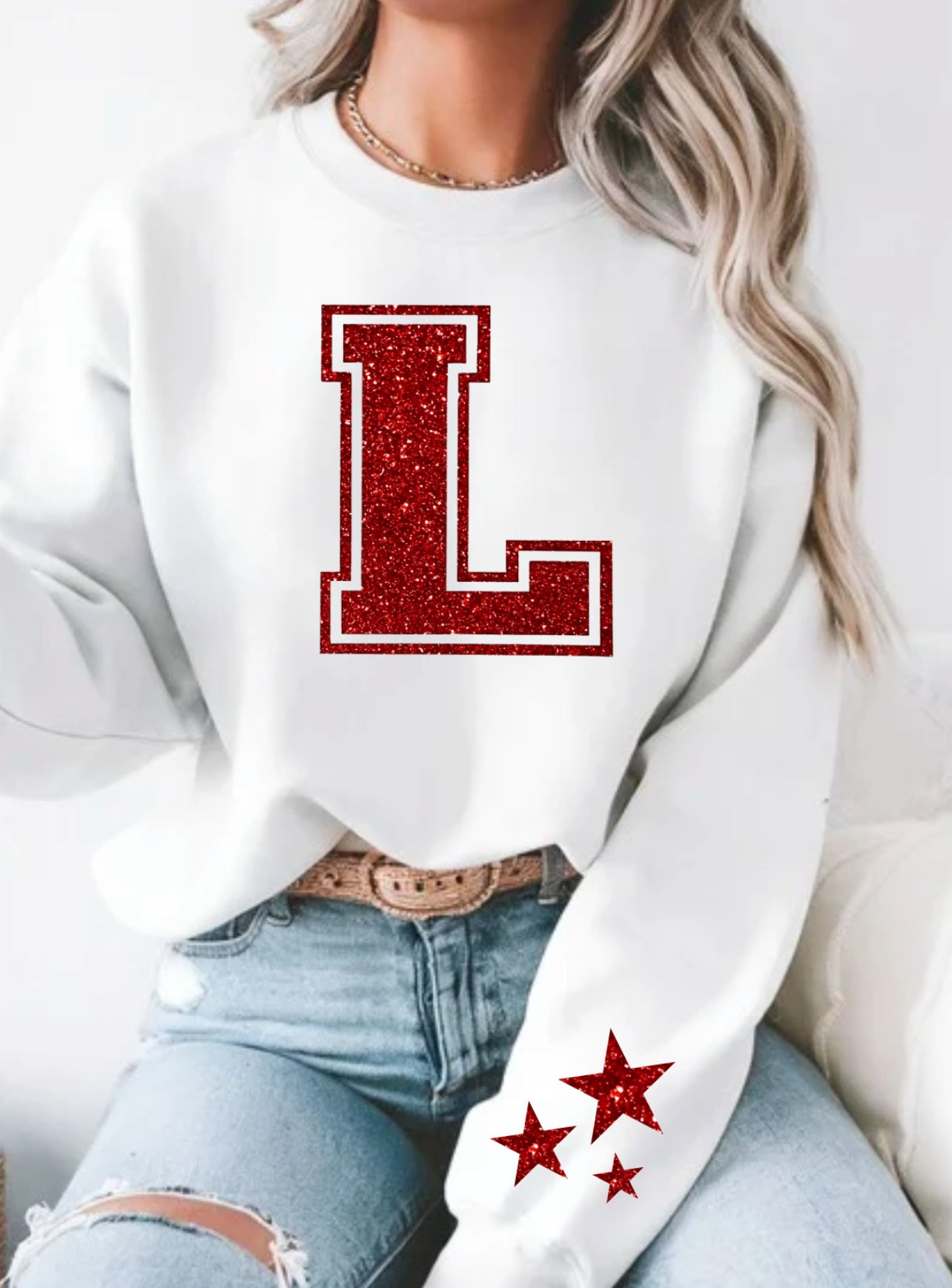 Glitter L Crewneck