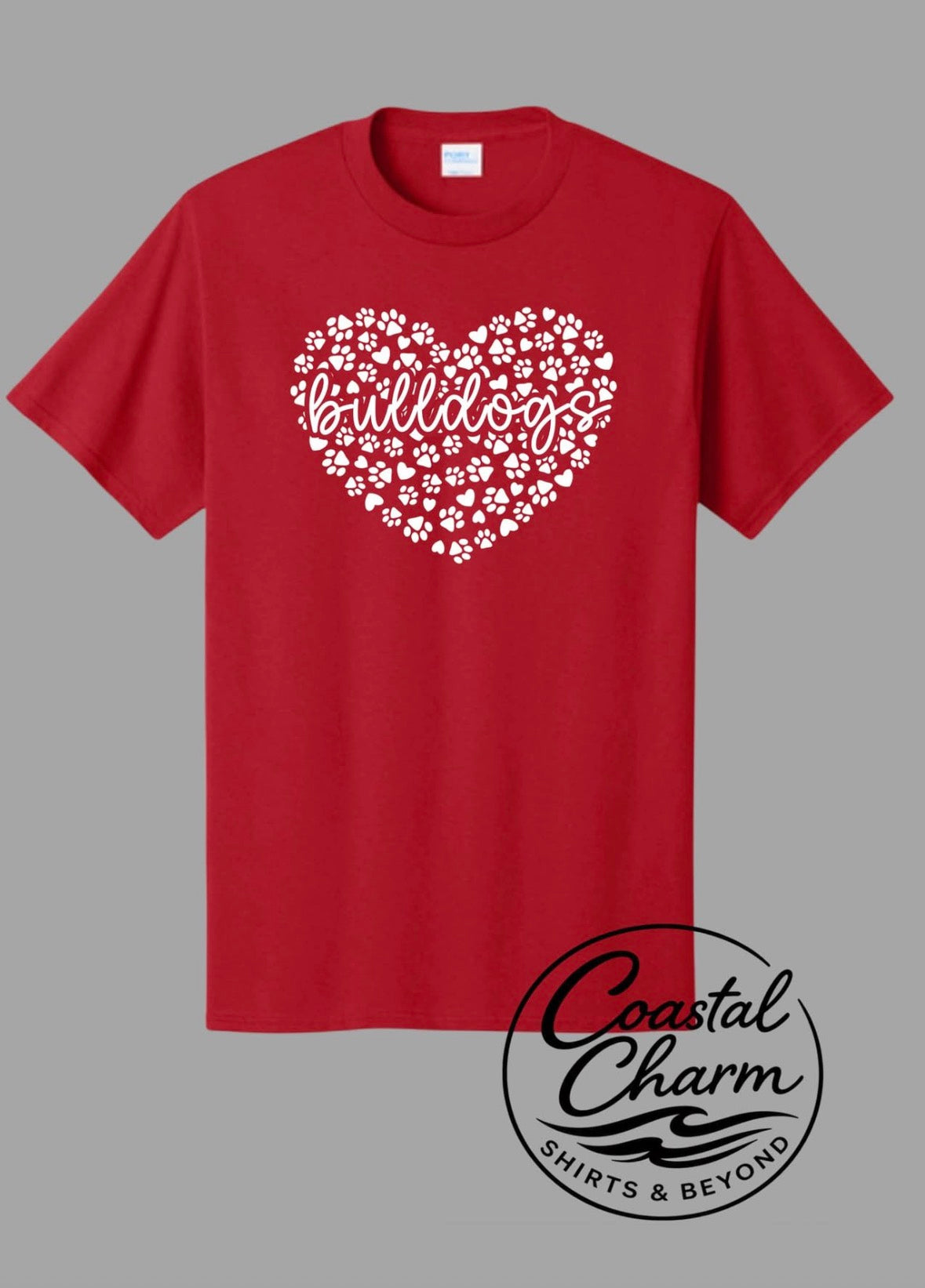 Bulldogs, Paw Prints and Heart