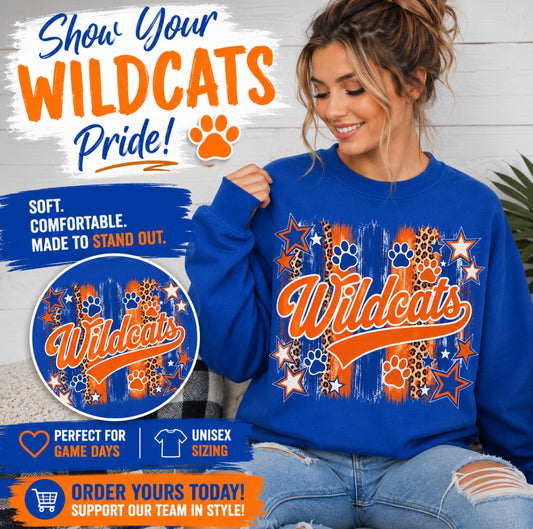 Wildcats Leopard Print and Stars