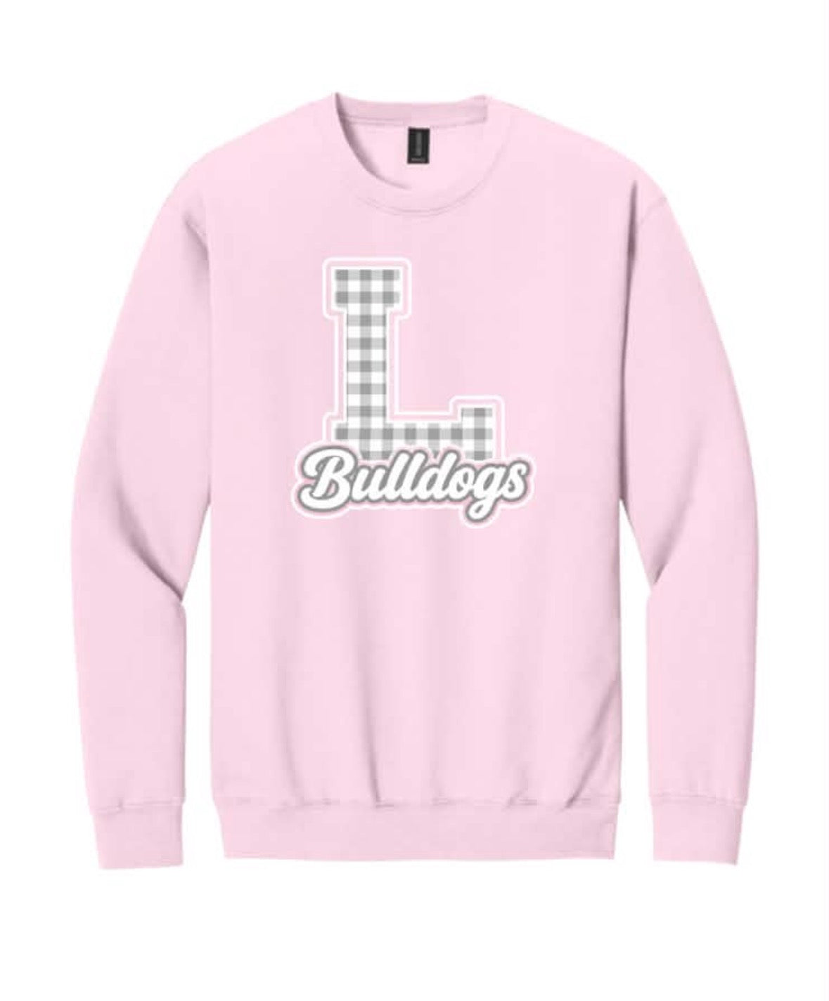 Checkered L Bulldogs - Pink