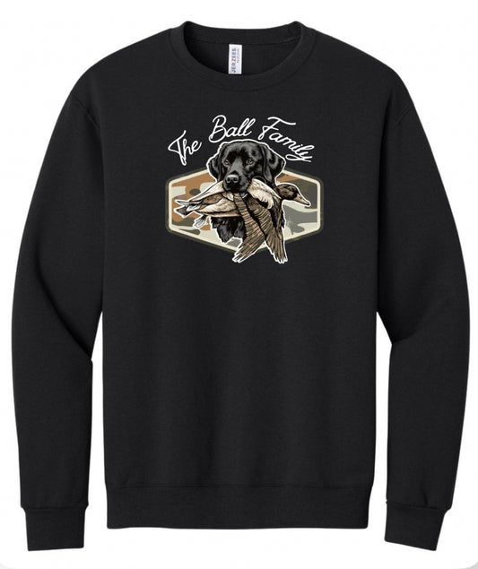 Black Lab with Duck and Camo