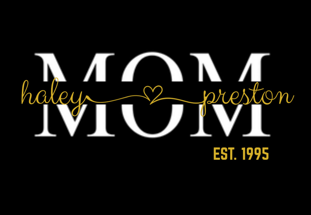 Mom Established - White and Gold