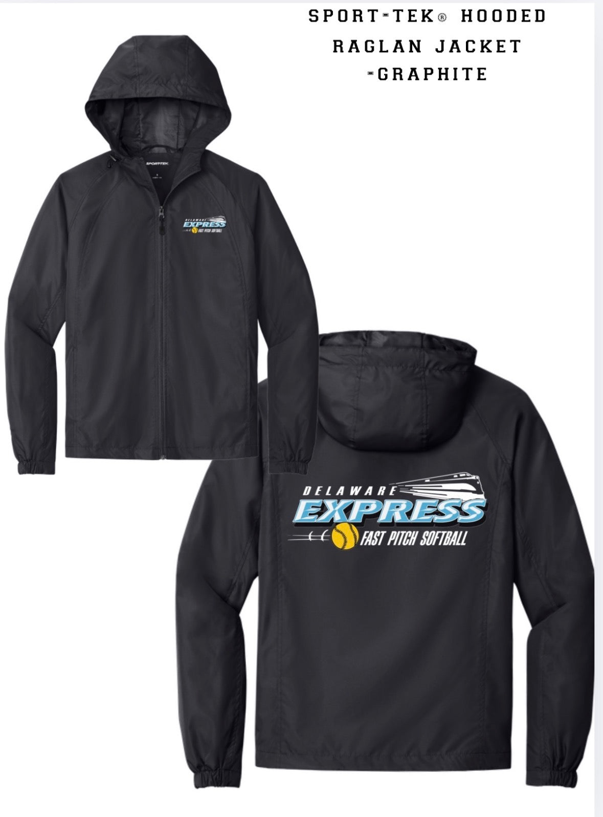 Delaware Express Sport-Tek Raglan Jacket