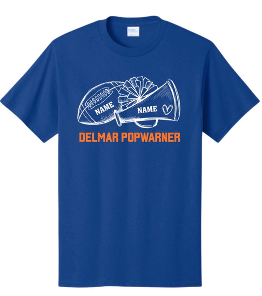 Delmar PopWarner Football and Megaphone