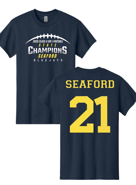 Seaford BlueJays 2025 State Champions Shirts