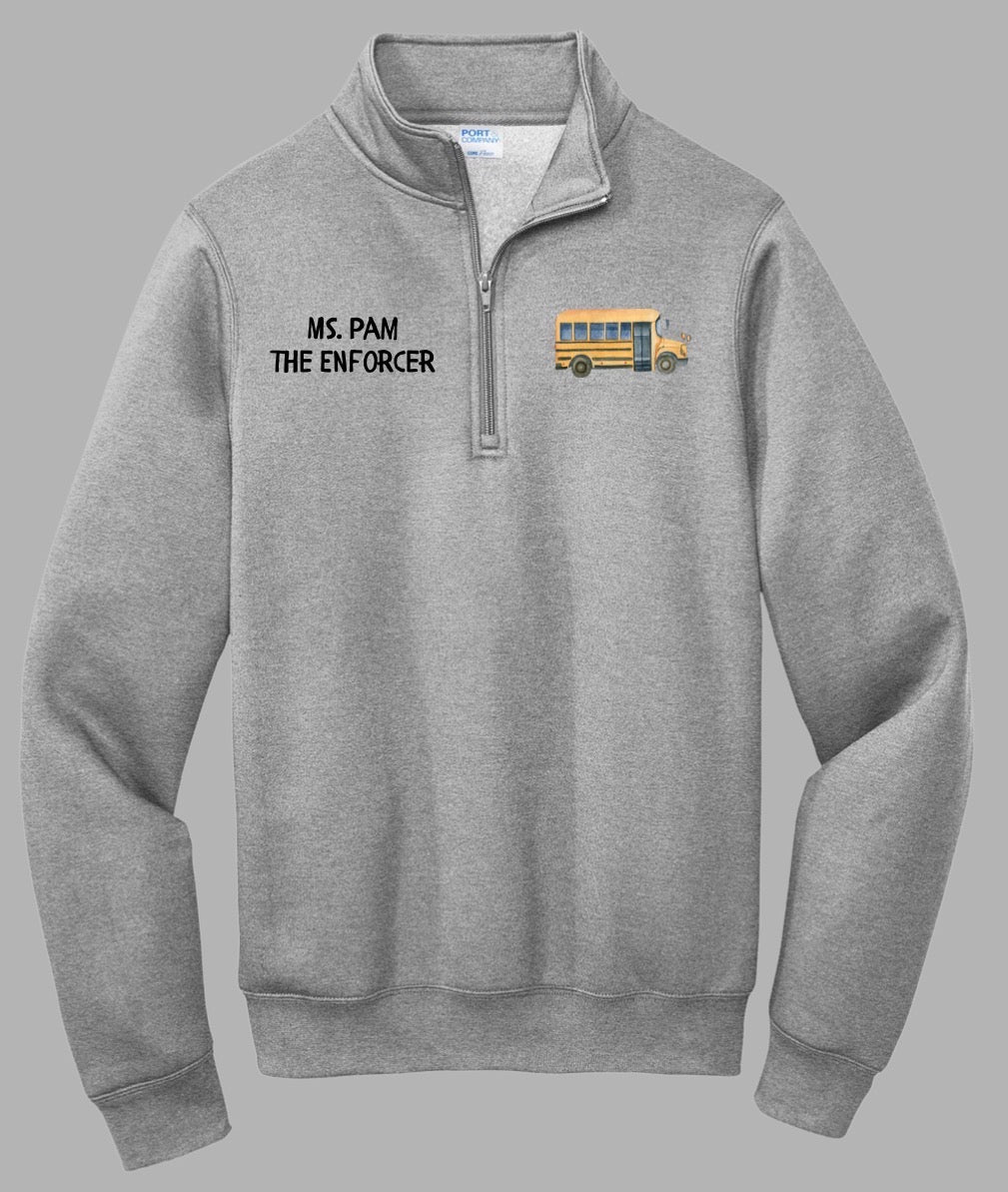 Customized 1/4 Zip Pullover Sweatshirt