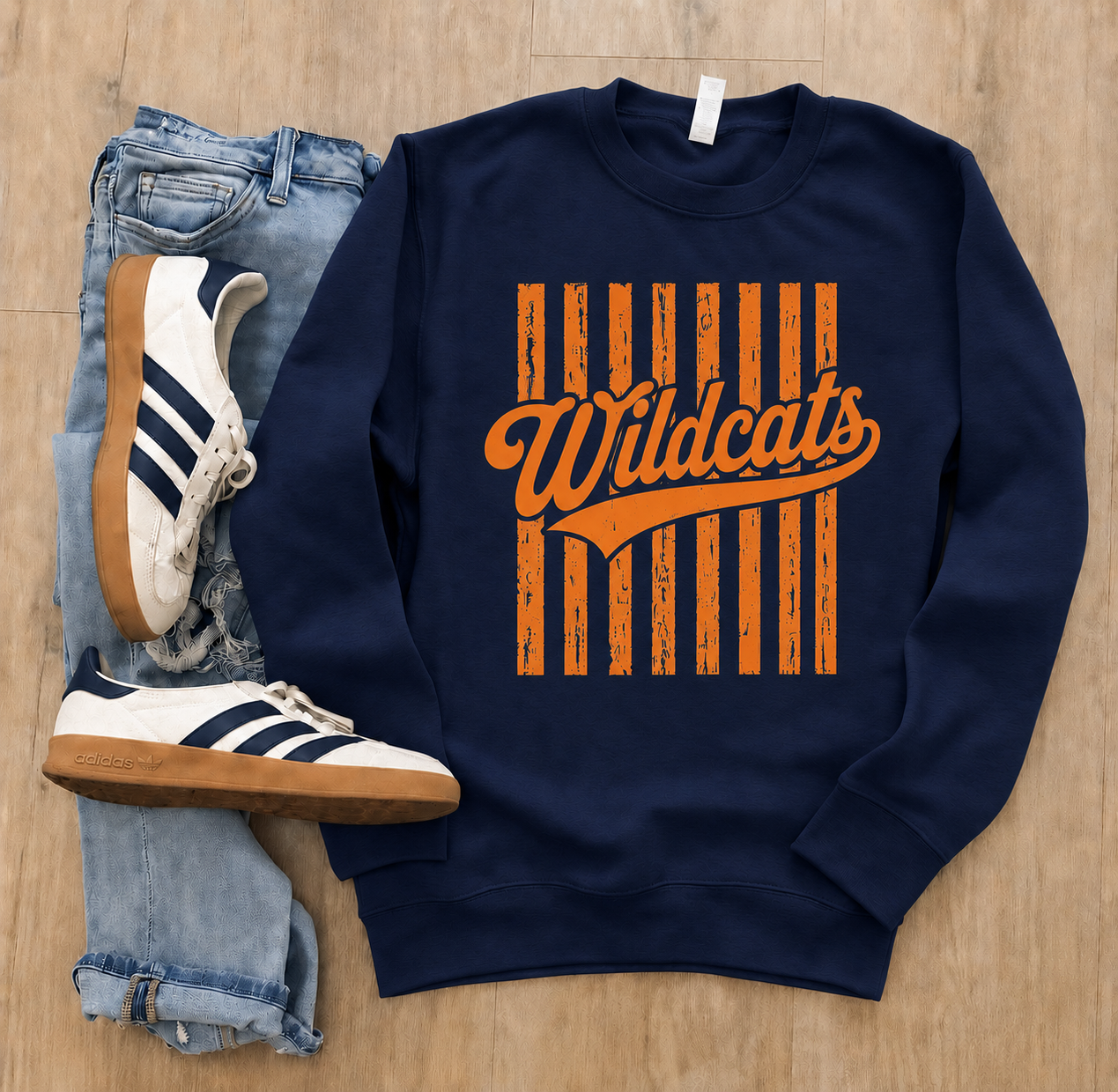 Wildcats Vintage Stripes