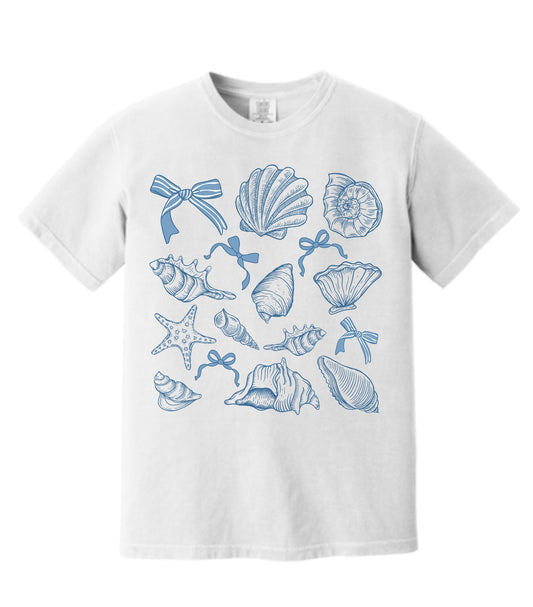 Seashells in Comfort Colors Tee