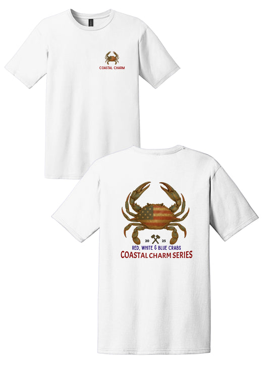 Red, White and Blue Crabs-Coastal Charm Series