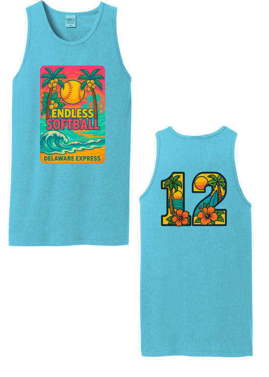 Delaware Express - Endless Summer Tank Top-Adult Sizes Only