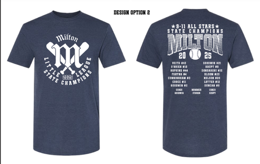 Milton Little League State Champ Hoodies