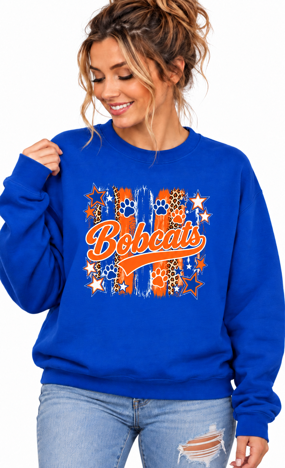 Bobcats Leopard Print and Stars