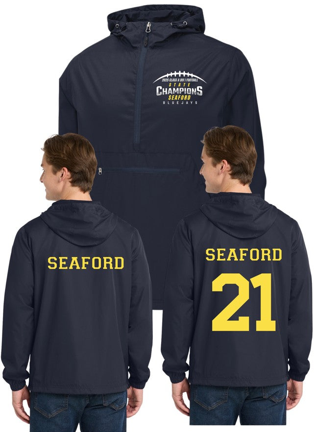 Seaford BlueJays 2025 State Champion ADULT Pullover Jacket