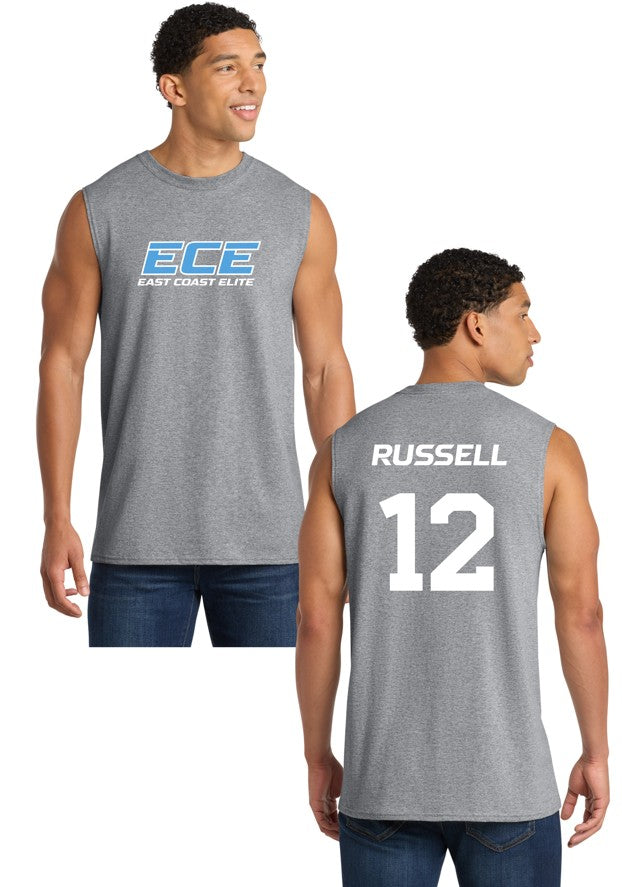 ECE Sleeveless Tee-Front and Back Image