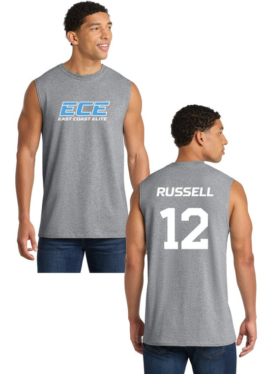 ECE Sleeveless Tee-Front and Back Image