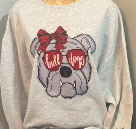 Bulldog and Bow