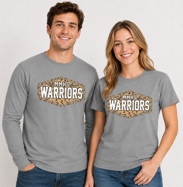 MAB-MMHS Warriors Camo Badge Tee
