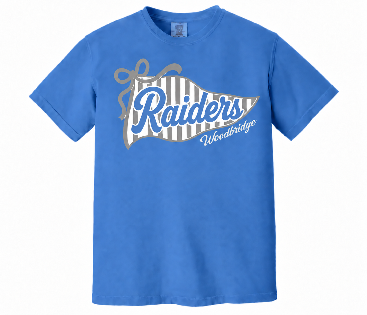 Raiders Striped Pennant on Comfort Colors